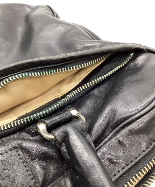 THE WARMTHCRAFTS MANUFACTURE（ウォームスクラフツ マニュファクチャー）THE WARMTHCRAFTS MANUFACTURE (ウォームスクラフツ マニュファクチャー) レザーハンドバッグ ブラックの古着・服飾アイテム