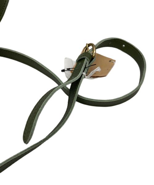 IL BISONTE（イル ビゾンテ）IL BISONTE (イル ビゾンテ) 巾着ショルダーバッグ グリーンの古着・服飾アイテム