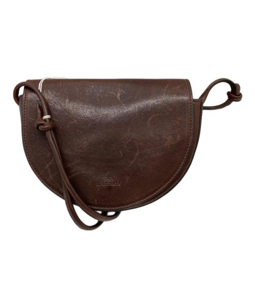 IL BISONTE（イル ビゾンテ）IL BISONTE (イル ビゾンテ) 半月型ショルダーバッグ ブラウンの古着・服飾アイテム