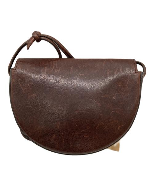 IL BISONTE（イル ビゾンテ）IL BISONTE (イル ビゾンテ) 半月型ショルダーバッグ ブラウンの古着・服飾アイテム