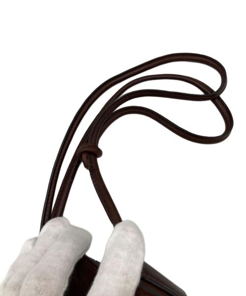 IL BISONTE（イル ビゾンテ）IL BISONTE (イル ビゾンテ) 半月型ショルダーバッグ ブラウンの古着・服飾アイテム