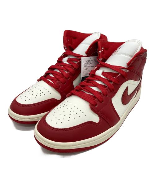 NIKE（ナイキ）NIKE (ナイキ) JORDAN BRAND WMNS AIR JORDAN 1 MID SE SAIL レッド サイズ:US10.5の古着・服飾アイテム