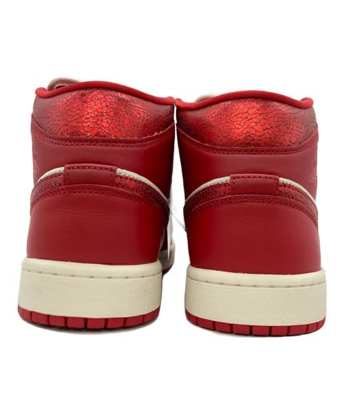 NIKE（ナイキ）NIKE (ナイキ) JORDAN BRAND WMNS AIR JORDAN 1 MID SE SAIL レッド サイズ:US10.5の古着・服飾アイテム
