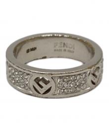 FENDI（フェンディ）の古着「ラインストーンリング」｜シルバー