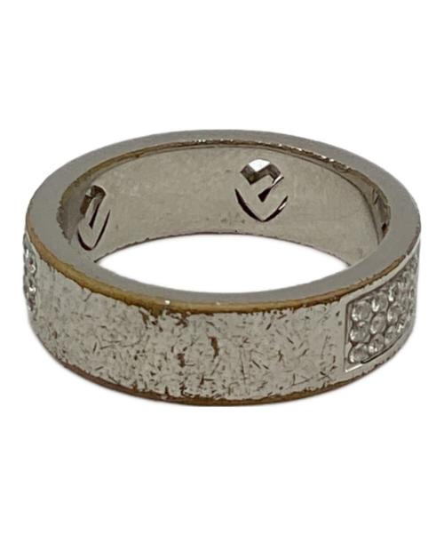 FENDI（フェンディ）FENDI (フェンディ) ラインストーンリング シルバー サイズ:なしの古着・服飾アイテム