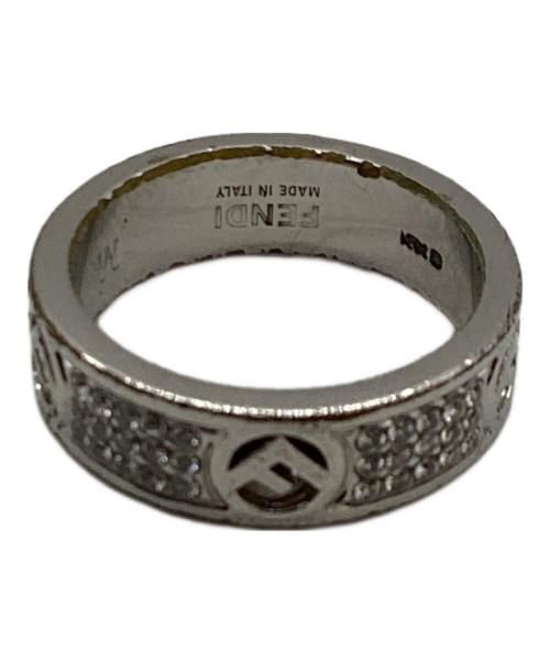 FENDI（フェンディ）FENDI (フェンディ) ラインストーンリング シルバー サイズ:なしの古着・服飾アイテム