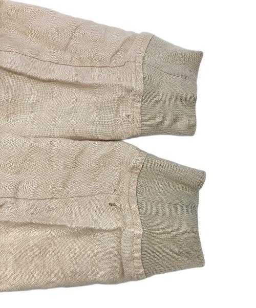 POLO RALPH LAUREN（ポロ・ラルフローレン）POLO RALPH LAUREN (ポロ・ラルフローレン) リネンサマーフライトジャケット ベージュ サイズ:Mの古着・服飾アイテム