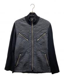 ISSEY MIYAKE（イッセイミヤケ）の古着「ナイロン切替ジップアップジャケット」｜ブラック