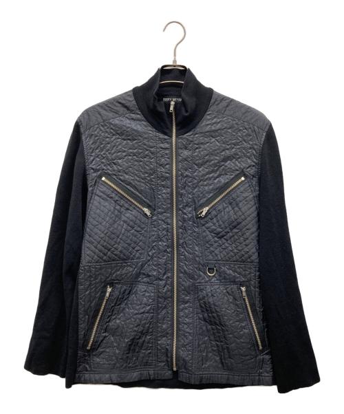 ISSEY MIYAKE（イッセイミヤケ）ISSEY MIYAKE (イッセイミヤケ) ナイロン切替ジップアップジャケット ブラック サイズ:2の古着・服飾アイテム