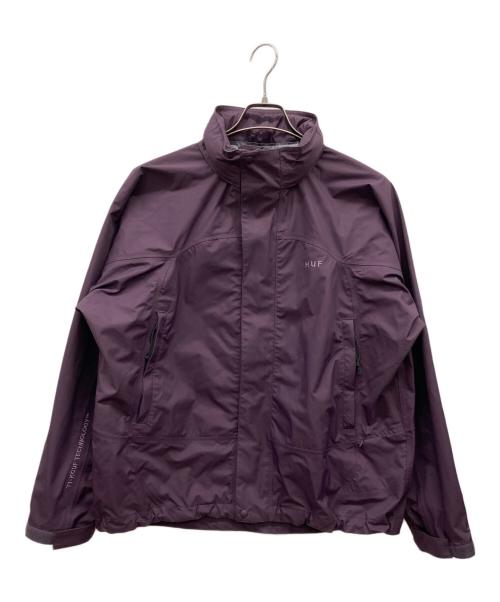 HUF（ハフ）HUF (ハフ) OG LOGO SHELL JACKET パープル サイズ:Mの古着・服飾アイテム