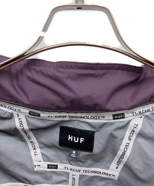 HUF（ハフ）HUF (ハフ) OG LOGO SHELL JACKET パープル サイズ:Mの古着・服飾アイテム