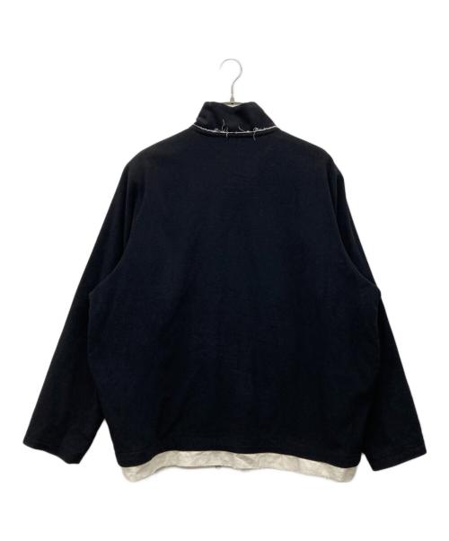 CAMIEL FORTGENS（カミエルフォートヘンス）CAMIEL FORTGENS (カミエルフォートヘンス) FLEECE ANORAK ブラック サイズ:MEN L,WOMEN XLの古着・服飾アイテム
