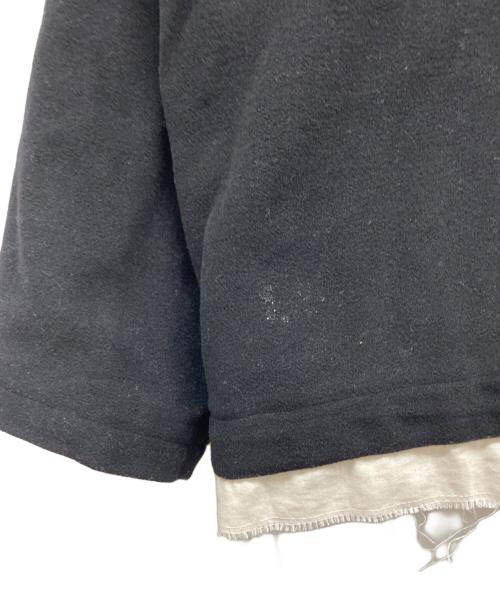 CAMIEL FORTGENS（カミエルフォートヘンス）CAMIEL FORTGENS (カミエルフォートヘンス) FLEECE ANORAK ブラック サイズ:MEN L,WOMEN XLの古着・服飾アイテム