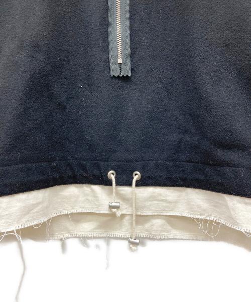 CAMIEL FORTGENS（カミエルフォートヘンス）CAMIEL FORTGENS (カミエルフォートヘンス) FLEECE ANORAK ブラック サイズ:MEN L,WOMEN XLの古着・服飾アイテム