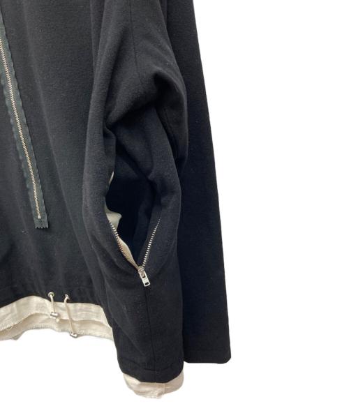 CAMIEL FORTGENS（カミエルフォートヘンス）CAMIEL FORTGENS (カミエルフォートヘンス) FLEECE ANORAK ブラック サイズ:MEN L,WOMEN XLの古着・服飾アイテム