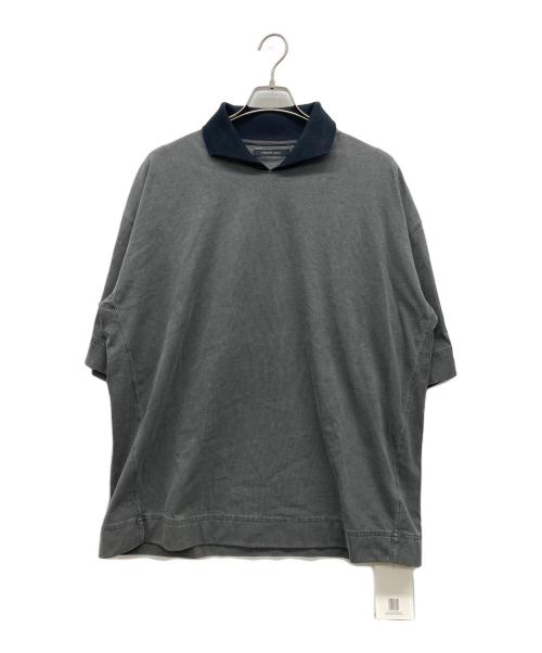 phoebe philo（フィービー ファイロ）phoebe philo (フィービー ファイロ) CUT COLLAR T-SHIRT グレー サイズ:XLの古着・服飾アイテム