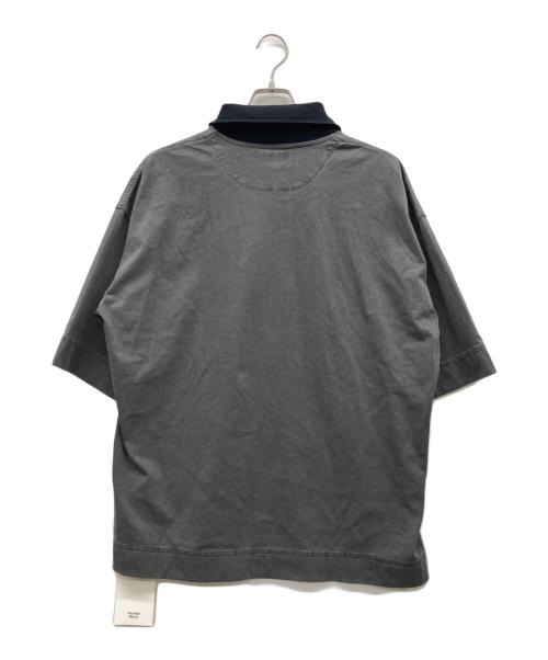 phoebe philo（フィービー ファイロ）phoebe philo (フィービー ファイロ) CUT COLLAR T-SHIRT グレー サイズ:XLの古着・服飾アイテム