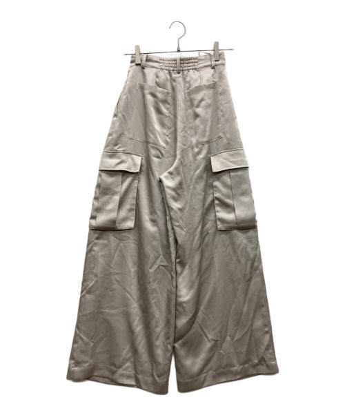 anuans（アニュアンス）anuans (アニュアンス) サテンカーゴパンツ ベージュ サイズ:Sの古着・服飾アイテム