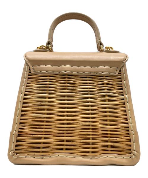 ebagos（エバゴス）ebagos (エバゴス) かっちりバッグミニ ベージュの古着・服飾アイテム