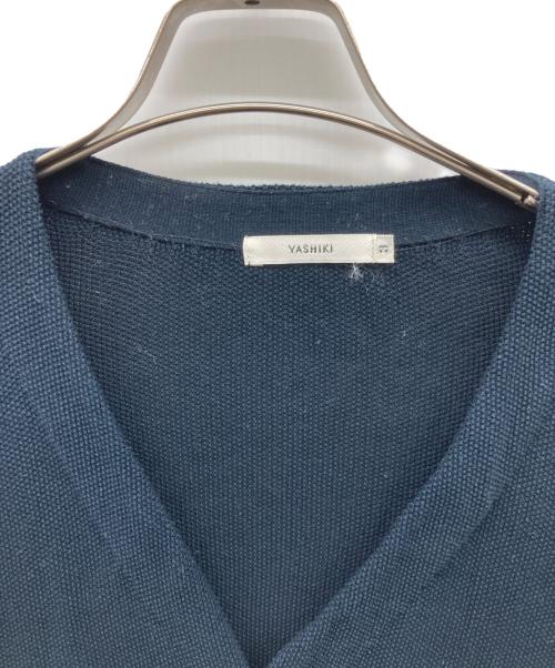yashiki（ヤシキ）YASHIKI (ヤシキ) コットンカーディガン ネイビー サイズ:3の古着・服飾アイテム