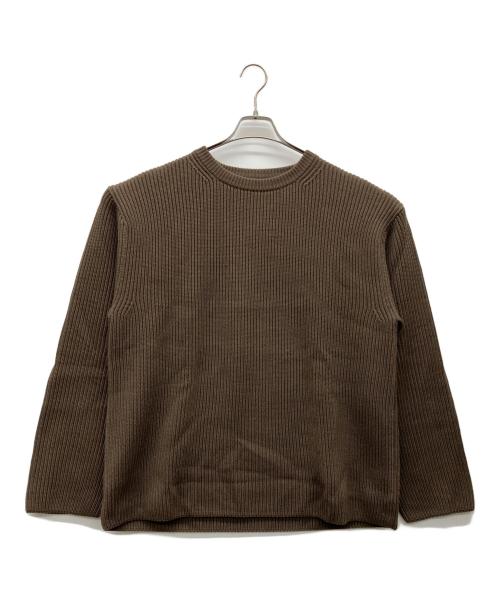 BATONER（バトナ―）BATONER (バトナ―) SIGNATURE CREW NECK ブラウン サイズ:5の古着・服飾アイテム