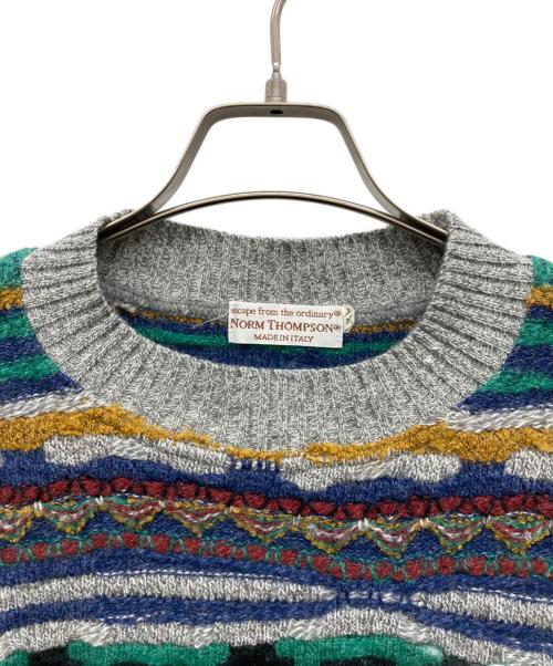 Norm Thompson（ノームトンプソン）NORM THOMPSON (ノームトンプソン) 3Dニット グレー サイズ:XLの古着・服飾アイテム