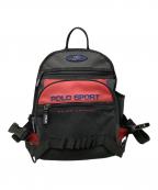 POLO SPORTポロスポーツ）の古着「リュック」｜ブラック×レッド
