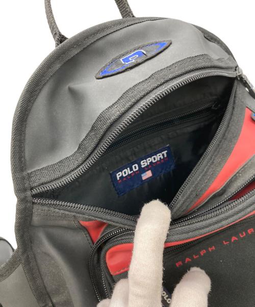 POLO SPORT（ポロスポーツ）POLO SPORT (ポロスポーツ) リュック ブラック×レッドの古着・服飾アイテム