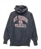 Champion REVERSE WEAVEチャンピオン リバース ウィーブ）の古着「三段プリントフーディ」｜ブラック希少