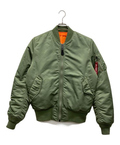 ALPHA（アルファ）ALPHA (アルファ) MA-1ジャケット グリーン サイズ:M C88-96,T165-175の古着・服飾アイテム