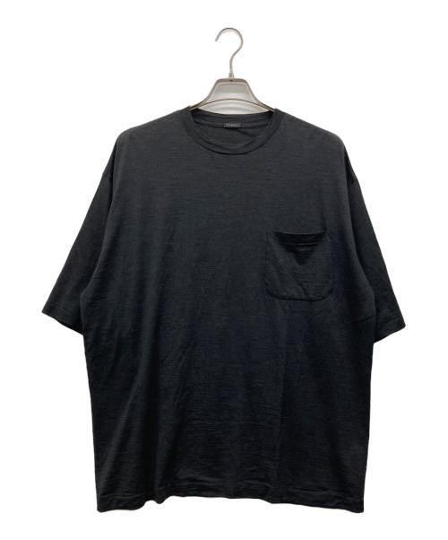 COMOLI（コモリ）COMOLI (コモリ) サマーウール 半袖Tシャツ ブラック サイズ:4の古着・服飾アイテム