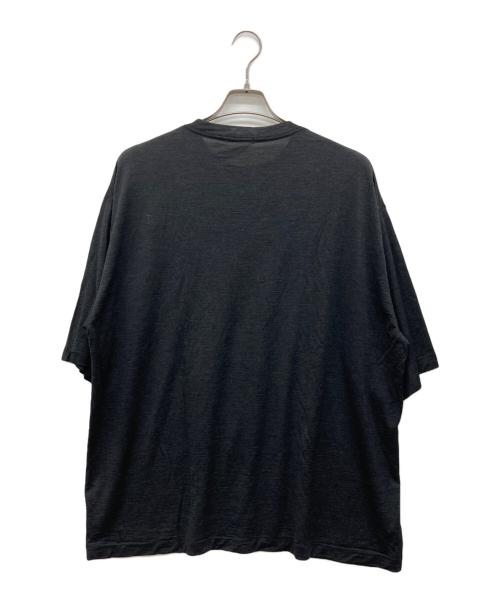 COMOLI（コモリ）COMOLI (コモリ) サマーウール 半袖Tシャツ ブラック サイズ:4の古着・服飾アイテム