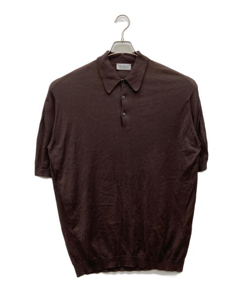JOHN SMEDLEY（ジョンスメドレー）JOHN SMEDLEY (ジョンスメドレー) ポロシャツ ブラウン サイズ:XLの古着・服飾アイテム
