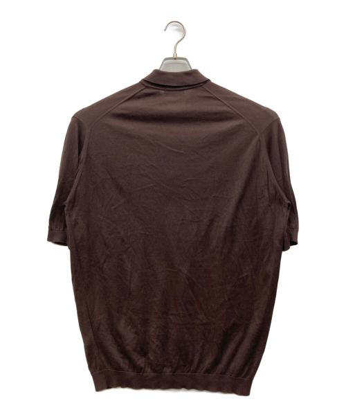 JOHN SMEDLEY（ジョンスメドレー）JOHN SMEDLEY (ジョンスメドレー) ポロシャツ ブラウン サイズ:XLの古着・服飾アイテム
