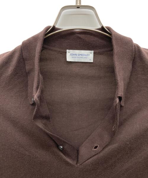 JOHN SMEDLEY（ジョンスメドレー）JOHN SMEDLEY (ジョンスメドレー) ポロシャツ ブラウン サイズ:XLの古着・服飾アイテム