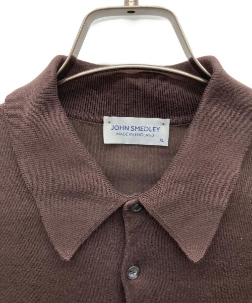 JOHN SMEDLEY（ジョンスメドレー）JOHN SMEDLEY (ジョンスメドレー) ポロシャツ ブラウン サイズ:XLの古着・服飾アイテム
