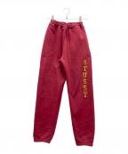 stussyステューシー）の古着「スウェットパンツ」｜レッド