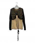 MAISON SPECIALメゾンスペシャル）の古着「Multiway Layered Tops」｜ベージュ