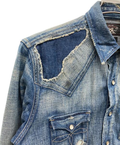 RRL（ダブルアールエル）RRL (ダブルアールエル) デニムウエスタンシャツ MONTANA インディゴ サイズ:Sの古着・服飾アイテム