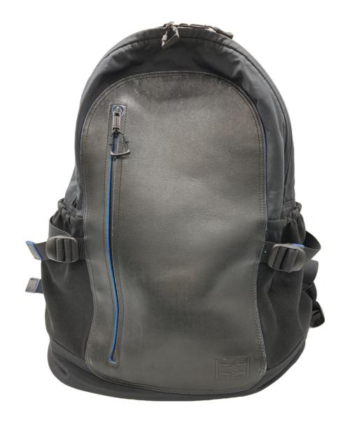 PORTER（ポーター）PORTER (ポーター) レザーリュック ブラックの古着・服飾アイテム