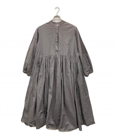 中古・古着通販】BEARDSLEY (ビアズリー) ギャザーワンピース グレー