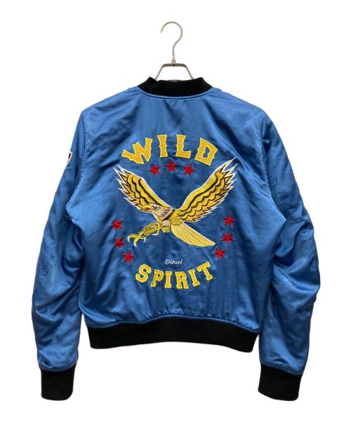 DIESEL（ディーゼル）DIESEL (ディーゼル) スカジャン ブルー サイズ:Mの古着・服飾アイテム