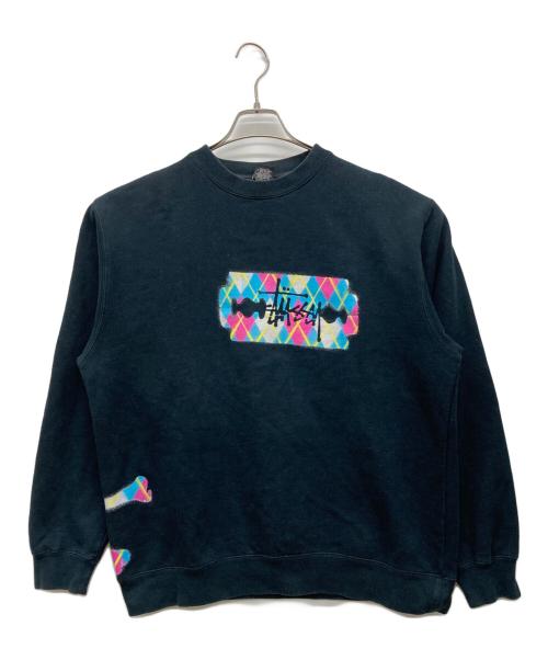 stussy（ステューシー）stussy (ステューシー) スウェット ブラック サイズ:Mediumの古着・服飾アイテム