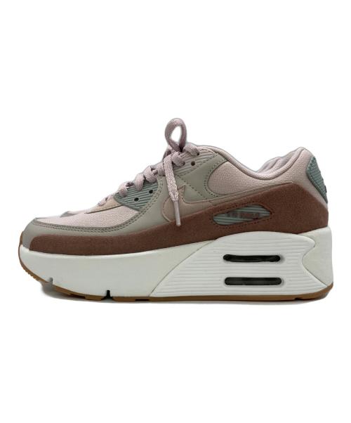 NIKE（ナイキ）NIKE (ナイキ) AIR MAX 90 LV8 ピンク×ホワイト サイズ:24.5の古着・服飾アイテム