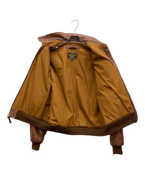Aero LEATHER（エアロレザー）Aero LEATHER (エアロレザー) A-2フライトレザージャケット ブラウン サイズ:40の古着・服飾アイテム