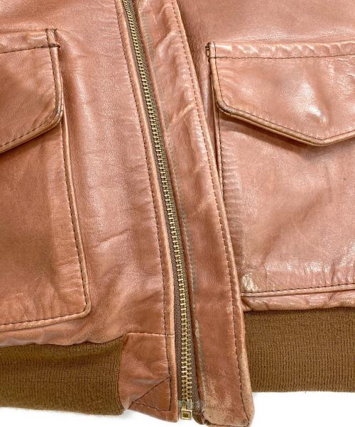 Aero LEATHER（エアロレザー）Aero LEATHER (エアロレザー) A-2フライトレザージャケット ブラウン サイズ:40の古着・服飾アイテム