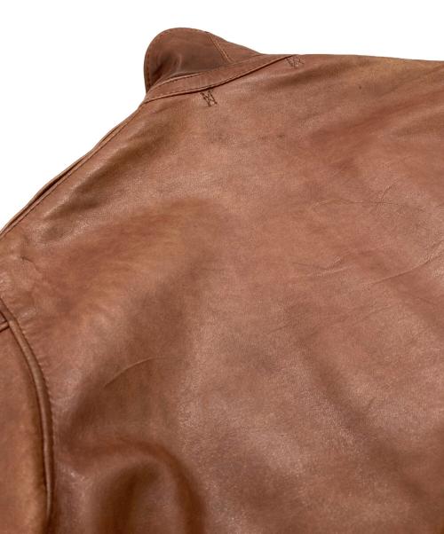Aero LEATHER（エアロレザー）Aero LEATHER (エアロレザー) A-2フライトレザージャケット ブラウン サイズ:40の古着・服飾アイテム