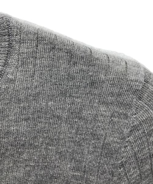 DRAWER（ドゥロワー）Drawer (ドゥロワー) 18G カシミヤシルクリブクルーネックニット グレー サイズ:1の古着・服飾アイテム