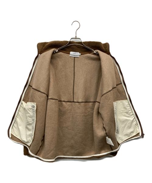 Graphpaper（グラフペーパー）Graphpaper (グラフペーパー) ウールボアジップアップブルゾン ブラウン サイズ:1の古着・服飾アイテム