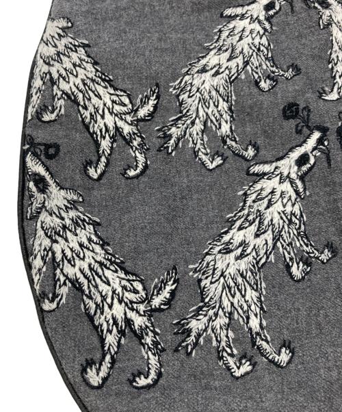 mina perhonen（ミナ ペルホネン）mina perhonen (ミナ ペルホネン) wolf&flower グレーの古着・服飾アイテム